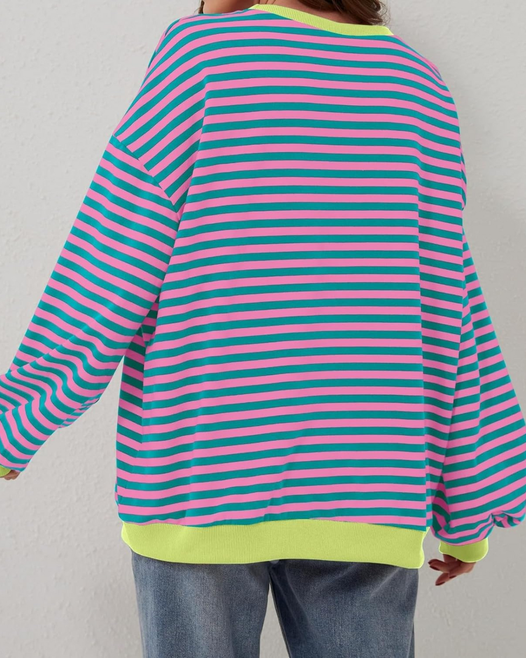 Caroline - Oversized Striped Sweatshirt