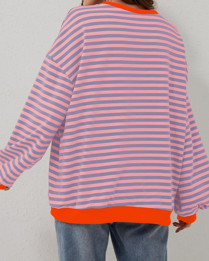 Caroline - Oversized Striped Sweatshirt