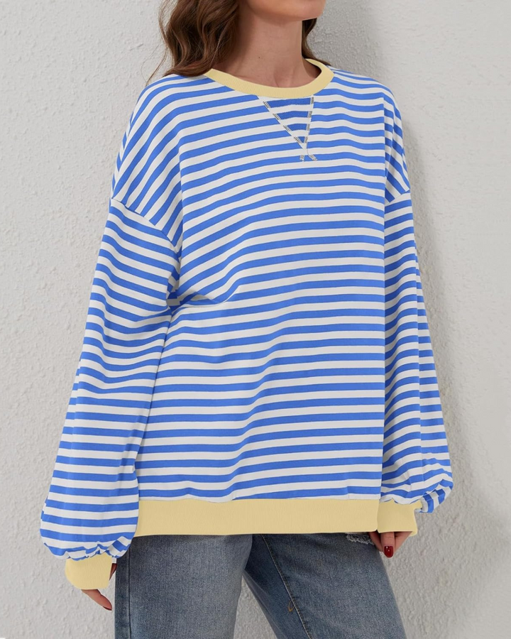 Caroline - Oversized Striped Sweatshirt