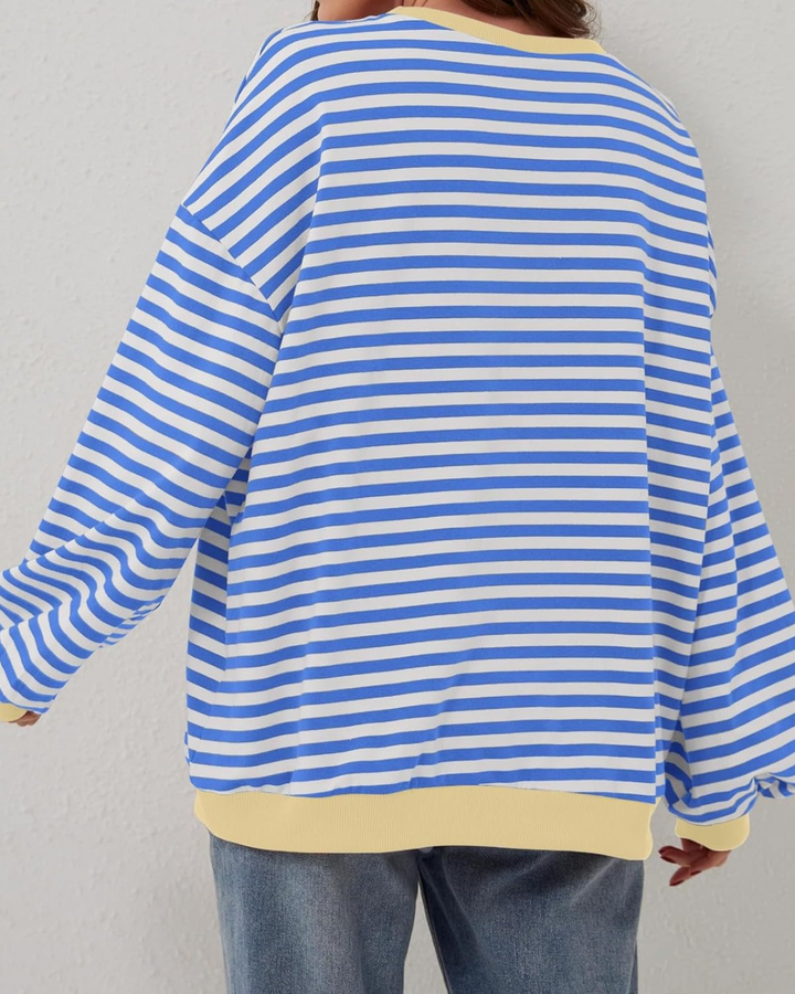 Caroline - Oversized Striped Sweatshirt