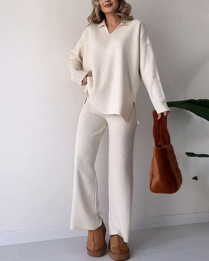 Gloria - Casual knitted two-piece set