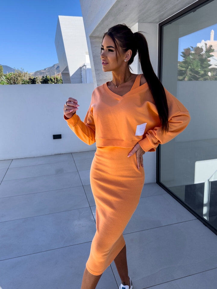 Kylie - casual dress and sweatshirt