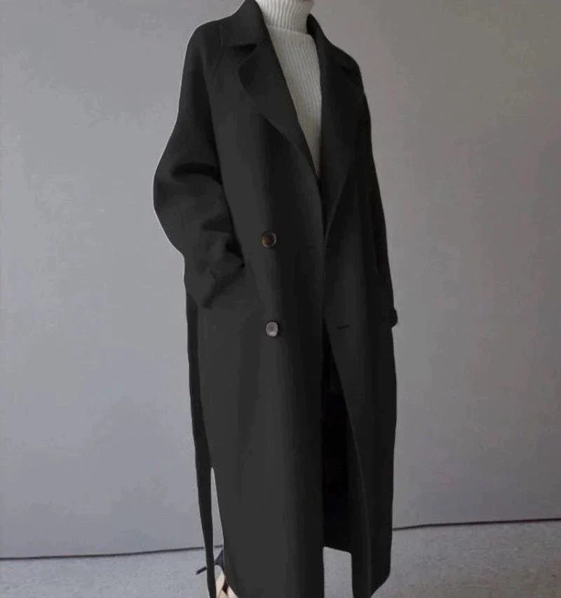 Christine - Longline Wool Coat