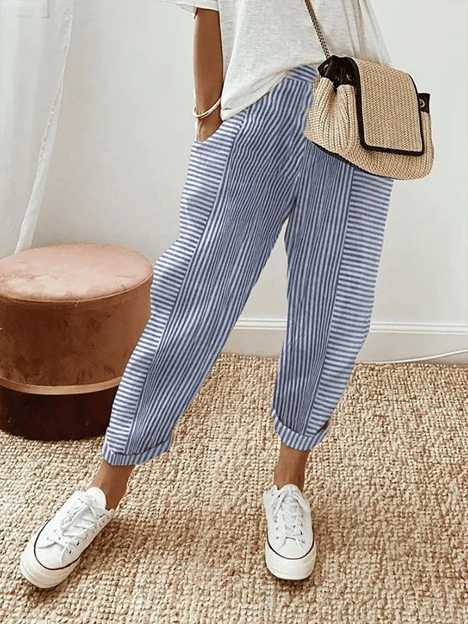 Sharon | Striped Pants