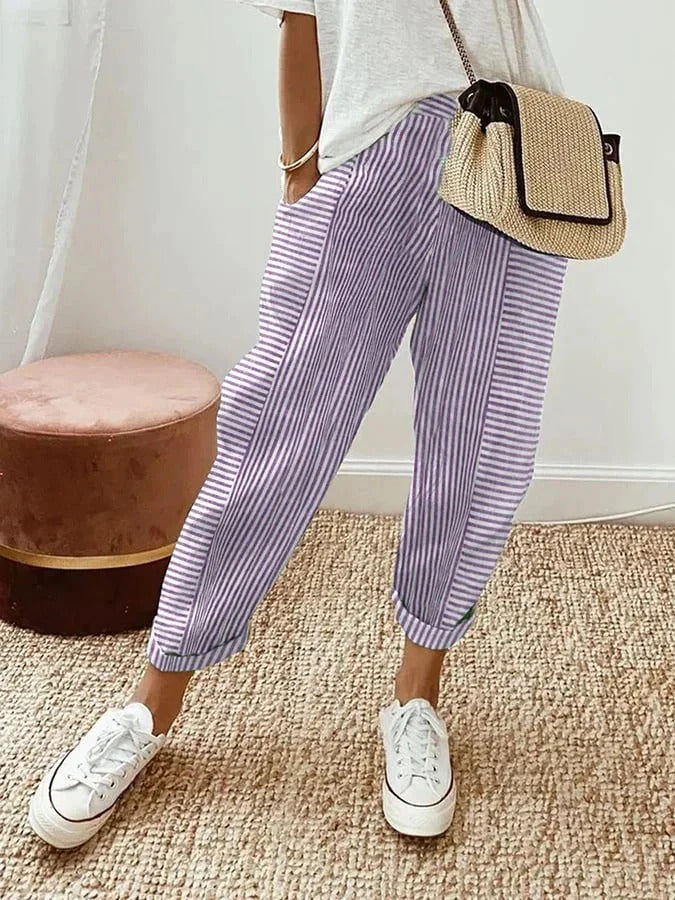 Sharon | Striped Pants